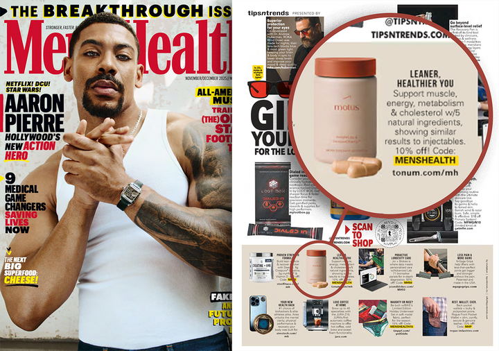 Motus Included in Men's Health Magazine Holiday Gift Guide