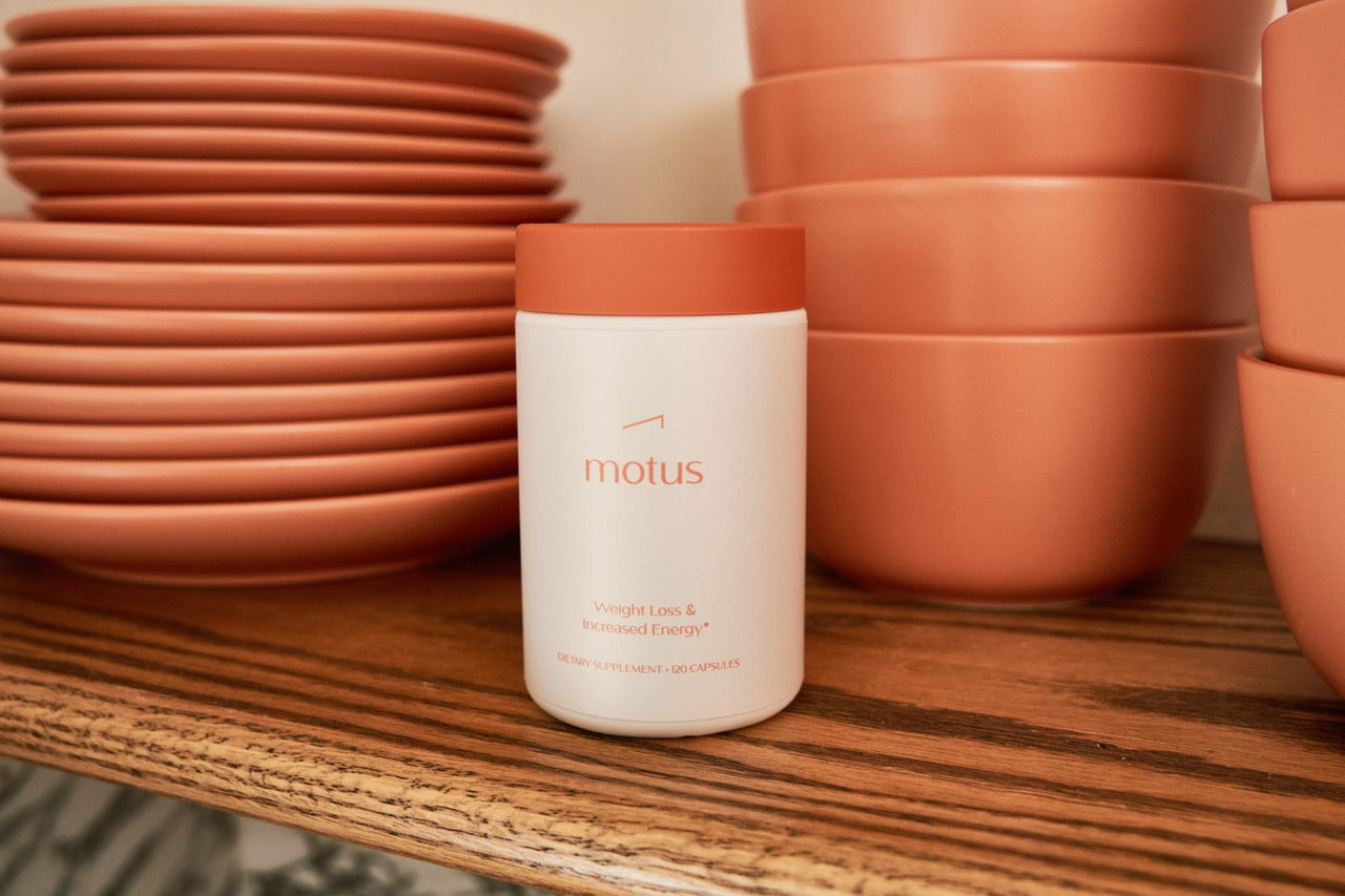 bottle of motus supplement for weight loss glp-1 alternative
